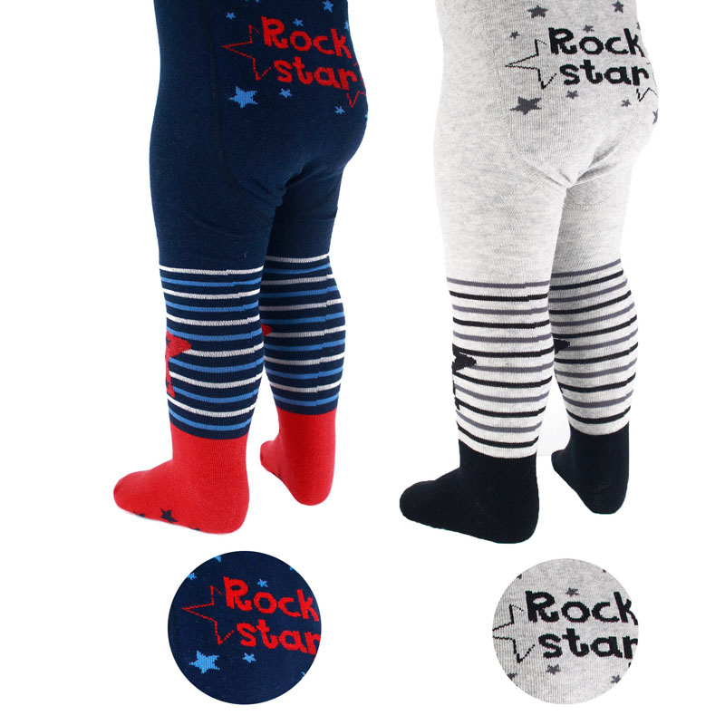 Rock Star Tights – by Soft Touch (0–6 & 6–12 Months) - Image 2