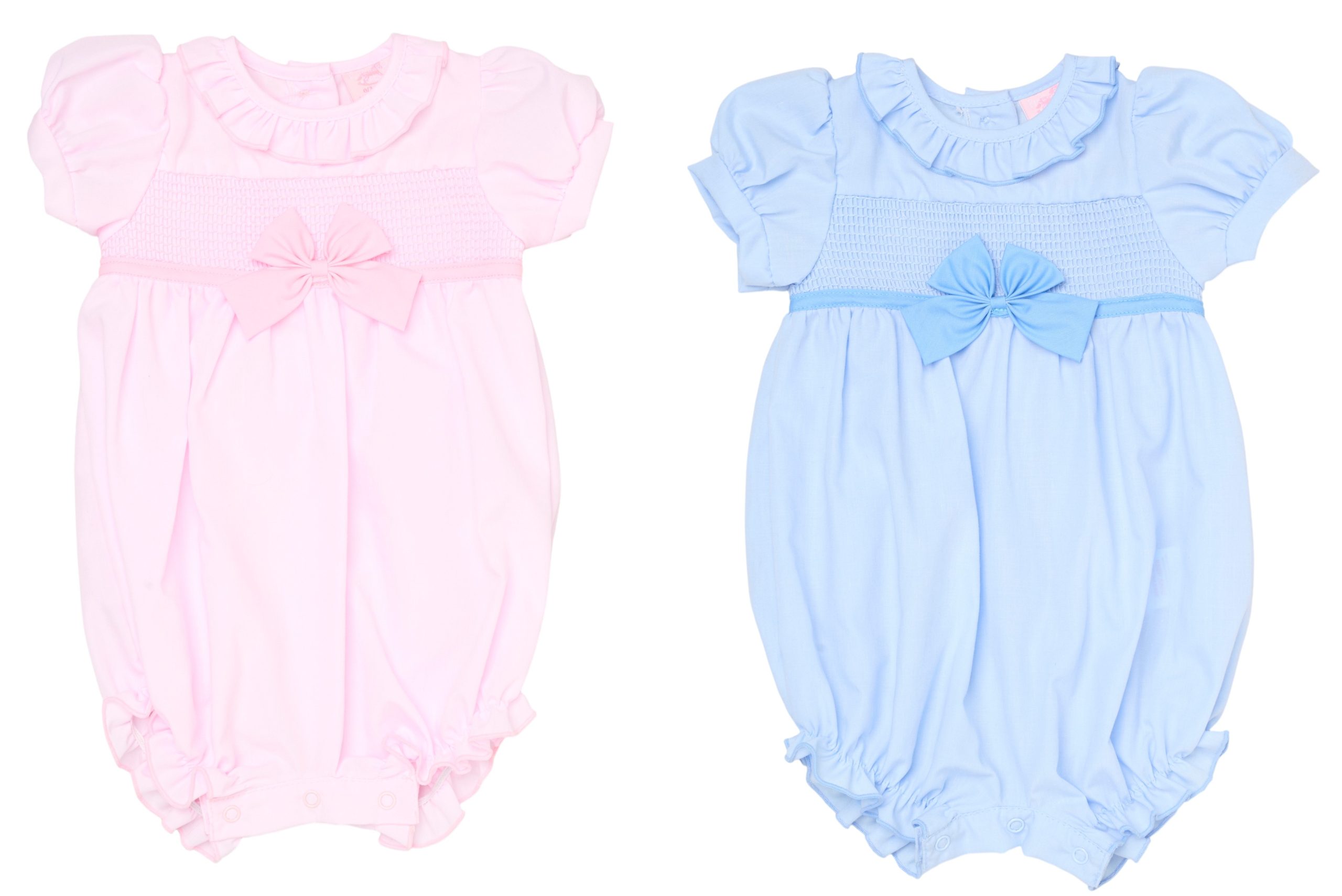 Bow and Smocked Romper – by Rock-a-Bye Boutique (0–6 months) - Image 3
