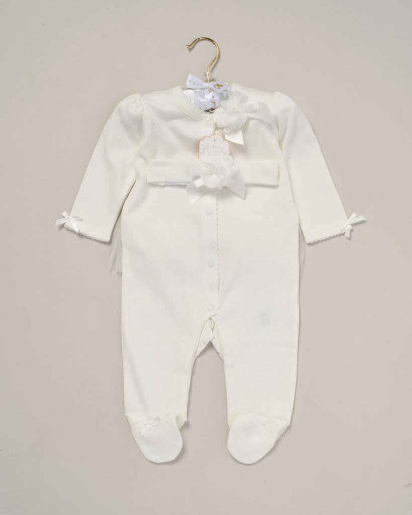 White Tutu Sleeper Set – by Rock a Bye Boutique (3–9 Months) - Image 3