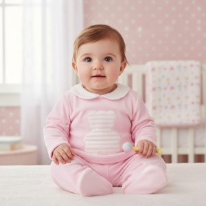 Luxury Italian Velour Teddy Two Piece – by Kleo Kids (0–3 Months) LAST ONE‼️