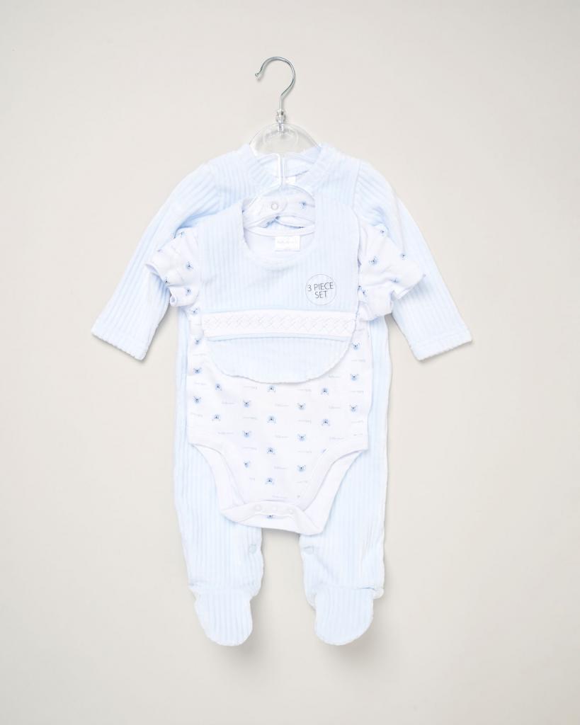 Ribbed Velour Nursery Layette⁹ Set – by Rock a Bye Boutique (3–6 Months) LAST ONE ‼️ - Image 6