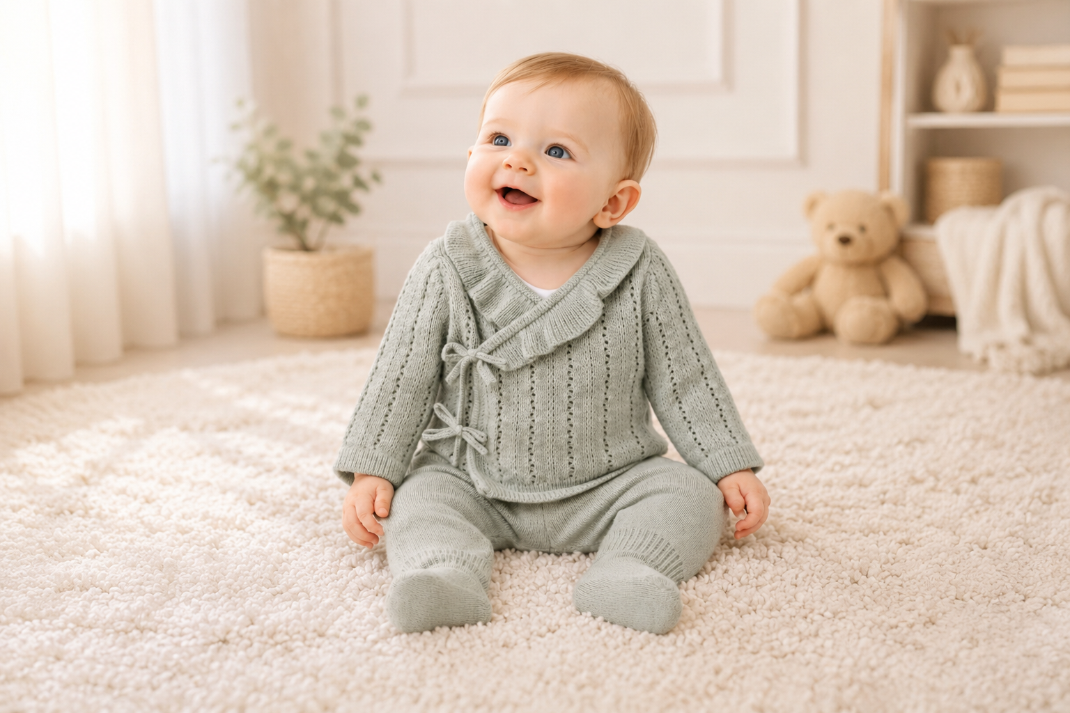 Wrap Two-Piece Set – by Rock-a-Bye Baby (0–12 Months)