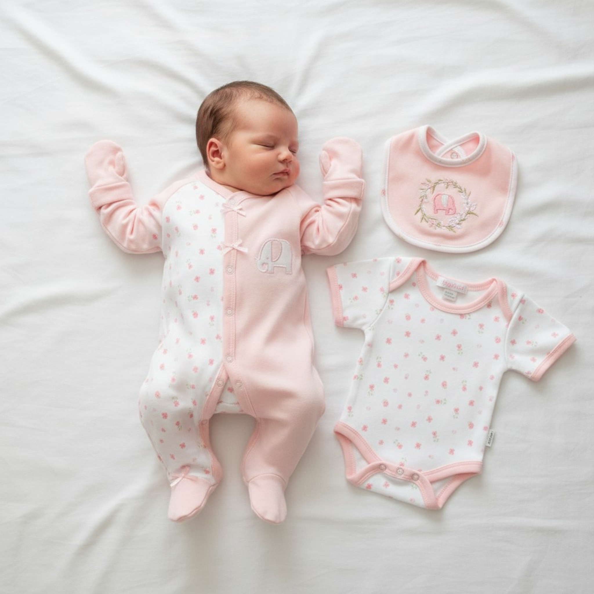 Elephant 4 Piece Set – by Tiny Chick (3-8 lbs)
