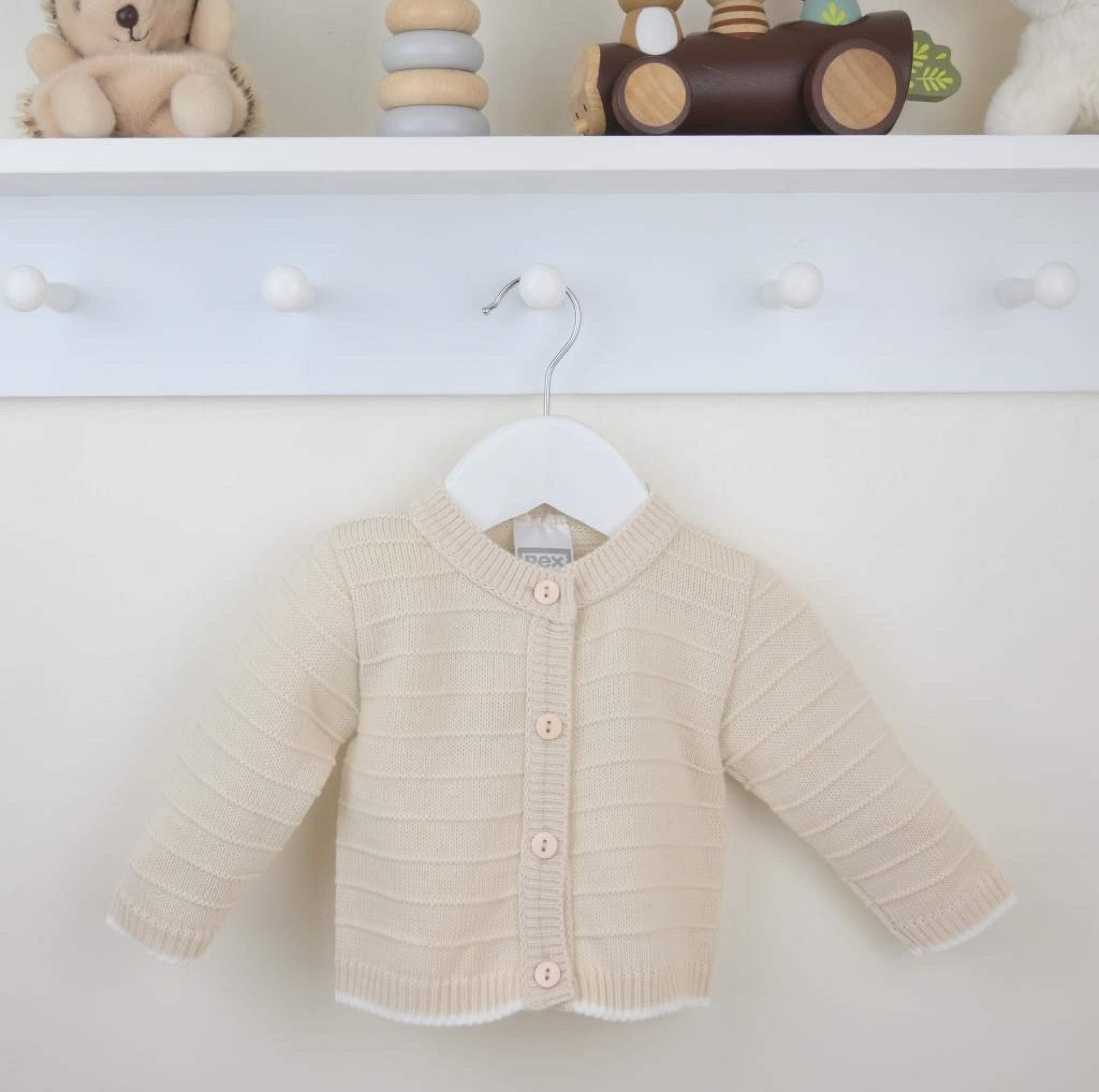 Natural Daniel Cardigan – by Pex (9–24 Months) - Image 3