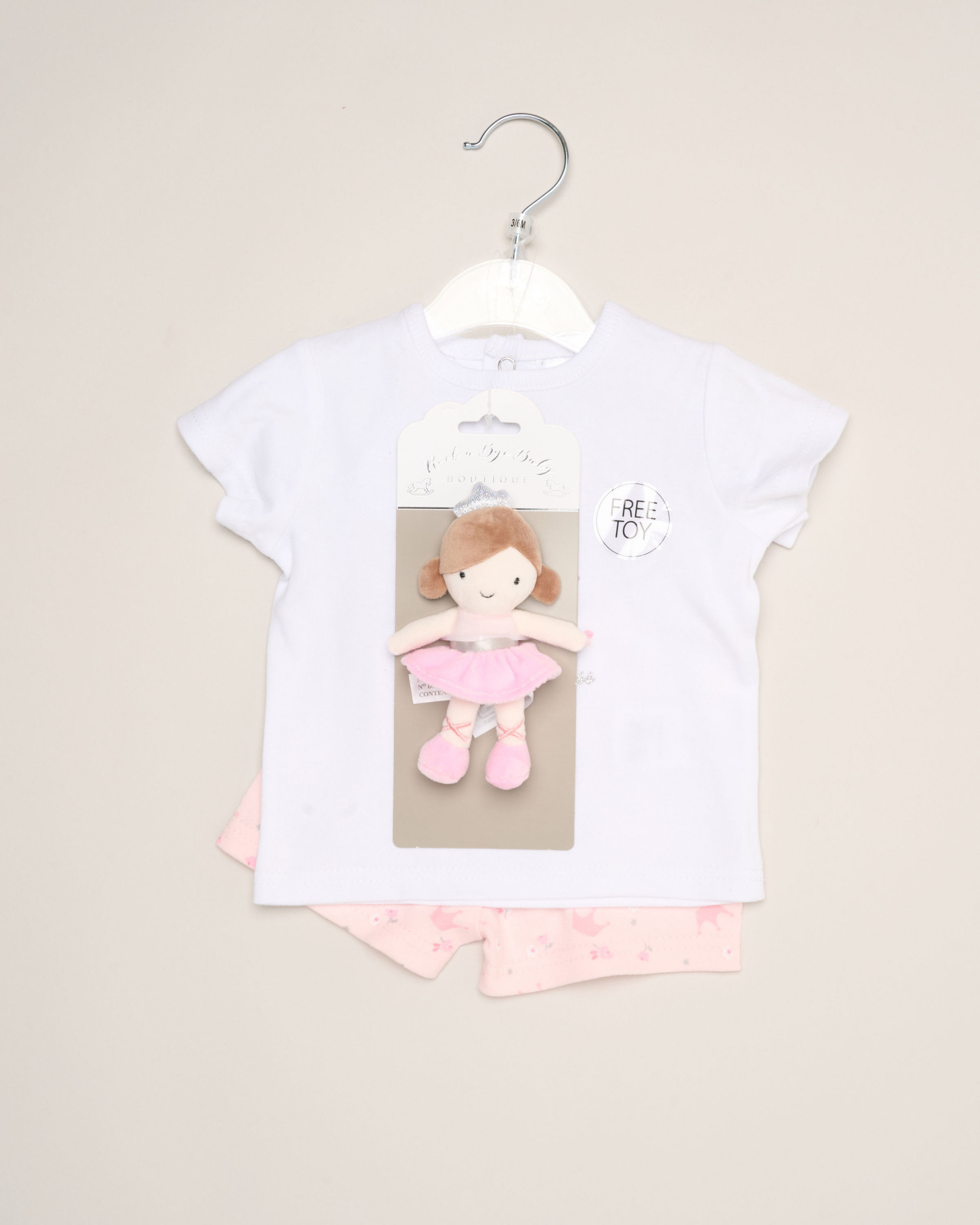 Princess Top, Shorts & Plushie Set – by Rock-a-Bye Boutique (3–9 Months) - Image 7