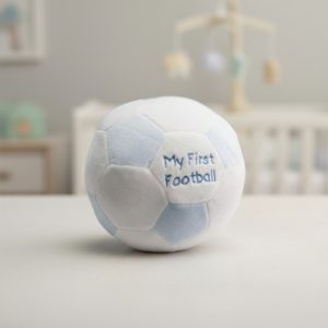 My First Football Soft Toy & Rattle – by Nursery Time