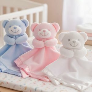 Teddy Comforter (38 × 38cm) – by Soft Touch