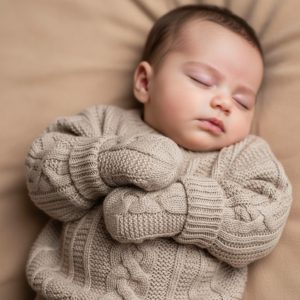 Biscuit Zero Cable Mittens – by Soft Touch (Newborn–12 months)