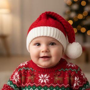 Santa Hat – by Soft Touch (Newborn–12 Months)