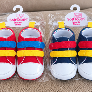 Gripper Sole Star Shoes – by Soft Touch (3–12 Months) FINAL CLEARANCE‼️