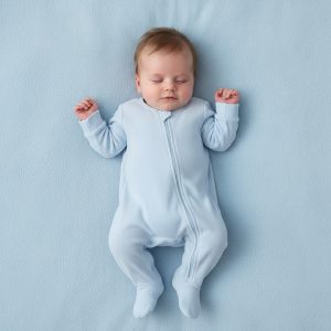 Classic Zip Velour All In One – by Little Dreams (0–9 Months)