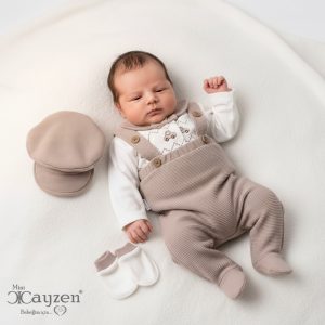 Dungaree "Cars" Four Piece Set – by MiniCayzen (0–3 Months)