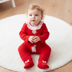 "Lace & Bows" All In One – by Just For Me (Newborn –6 Months)