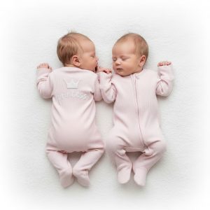 Pink "Princess" Ribbed Zipped All In One – by Little Dreams (3–9 Months)