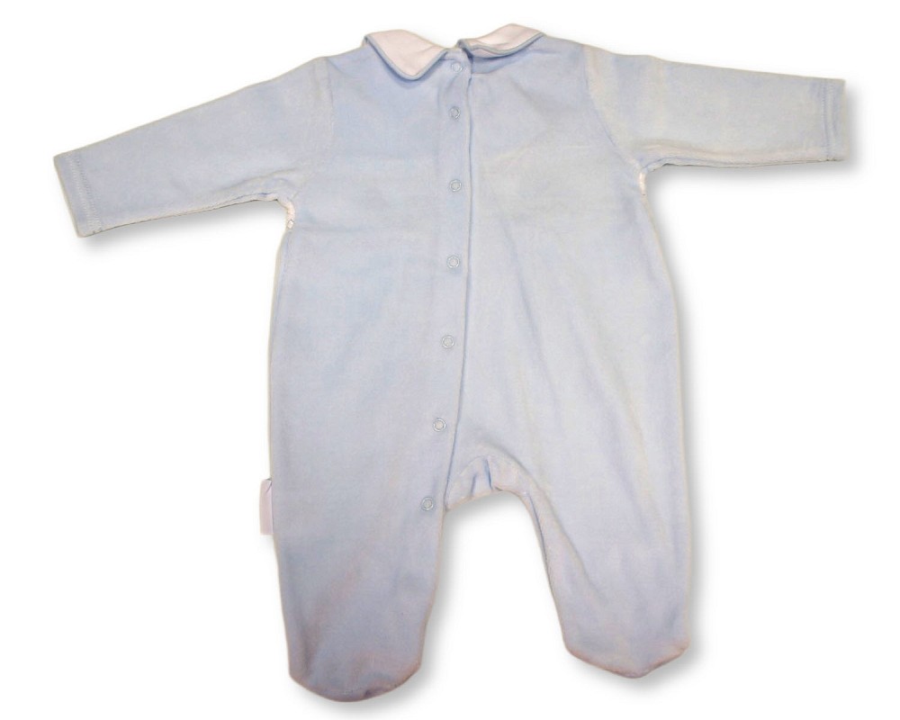 Smocked Velour "Vehicles" All In One – by My Little Chick (0–6 Months) - Image 3