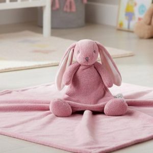 Dusky Pink Bunny Rabbit Comforter & Blanket Set – by Snuggle Baby