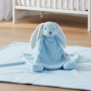Sky Blue Bunny Rabbit Comforter & Blanket Set – by Snuggle Baby