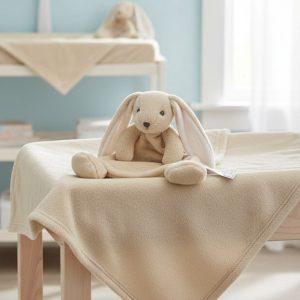 Taupe Bunny Rabbit Comforter & Blanket Set – by Snuggle Baby