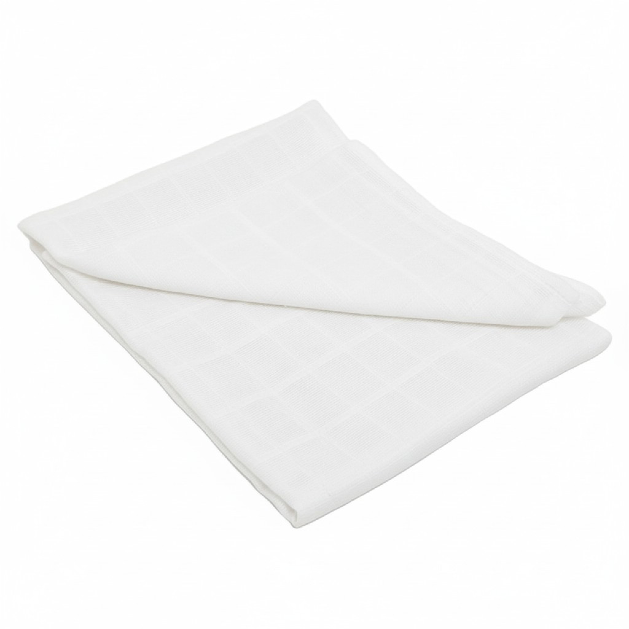 White 100% Cotton Muslin Square 70x70cm – by Soft Touch