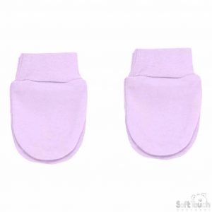 Pink Cotton Baby Scratch Mitts – by Soft Touch