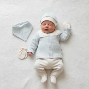 Sky "Little Sailor" 5 Piece Layette Set – by Tongs Baby (0–1 Month)