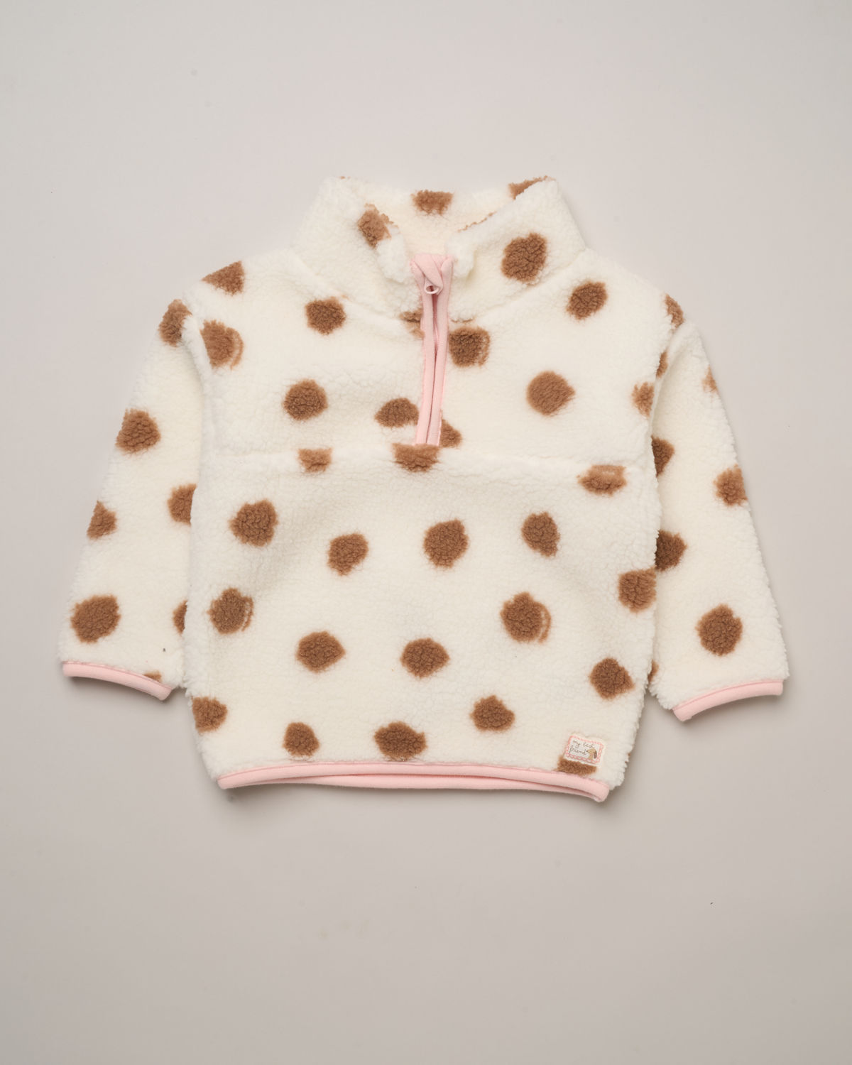 Cream & Pink Borg Puppy Jumper, Bodysuit & Trousers Set – by Lily & Jack (12–24 Months) - Image 6