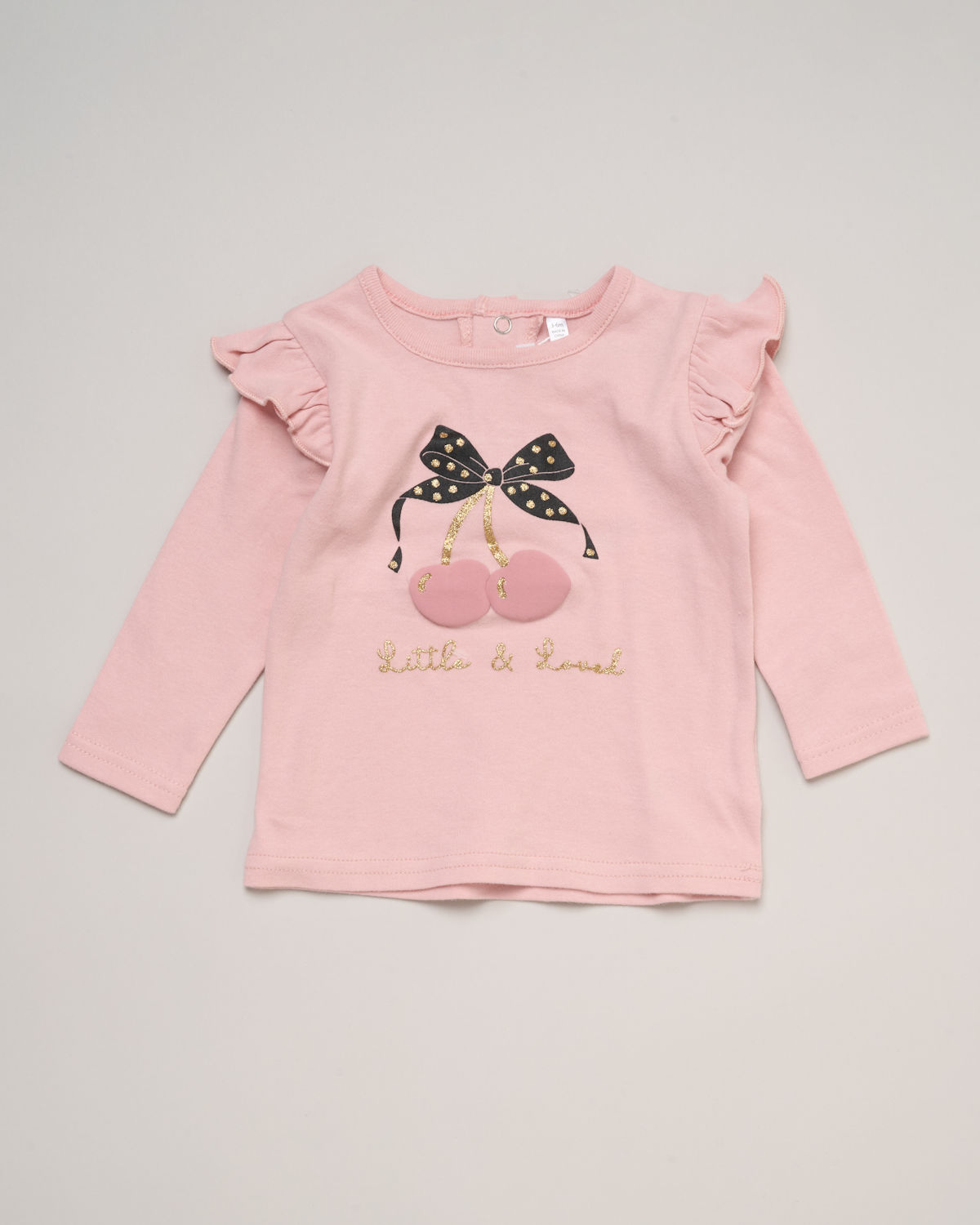 Cream Furry Gilet, Sequin Cherry Top & Leggings Set – by Lily & Jack (0–9 Months) - Image 4